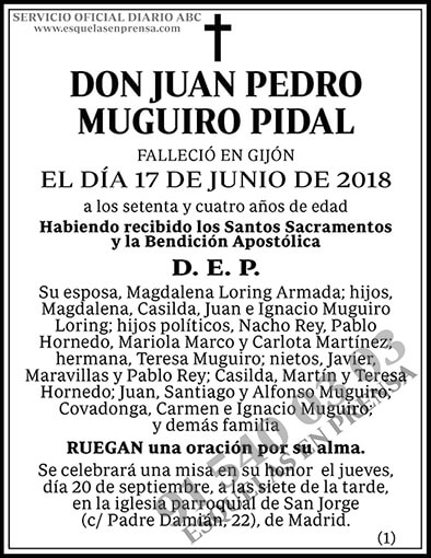 Juan Pedro Muguiro Pidal